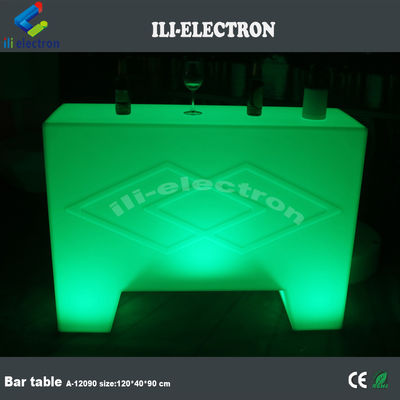 iluminación elegante pequeña mesa de bar portátil para uso al aire libre