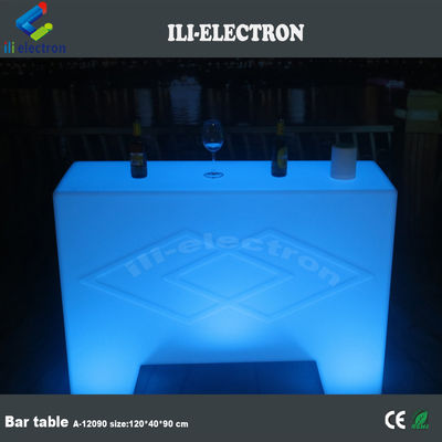 iluminación elegante pequeña mesa de bar portátil para uso al aire libre