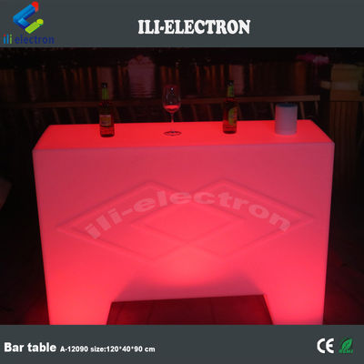 iluminación elegante pequeña mesa de bar portátil para uso al aire libre