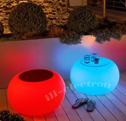 Mesa de luz de acento LED Barra redonda Mesa de barra LED brillante