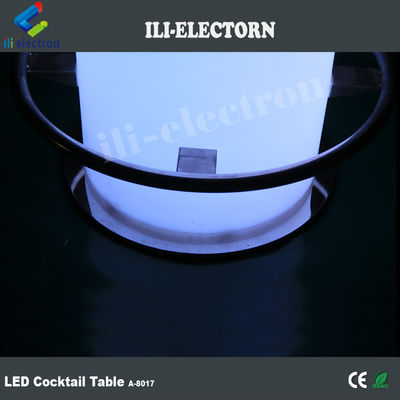 de plástico Iluminado LED Cubo de hielo Mesa w/vidrio para el club nocturno