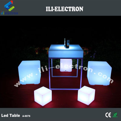 RGB colorido diseño moderno iluminado led mesa para el club nocturno