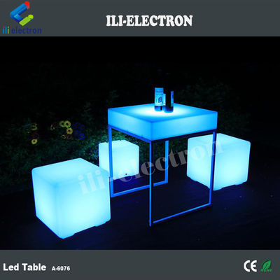 RGB colorido diseño moderno iluminado led mesa para el club nocturno