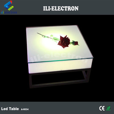 RGB colorido diseño moderno iluminado led mesa para el club nocturno