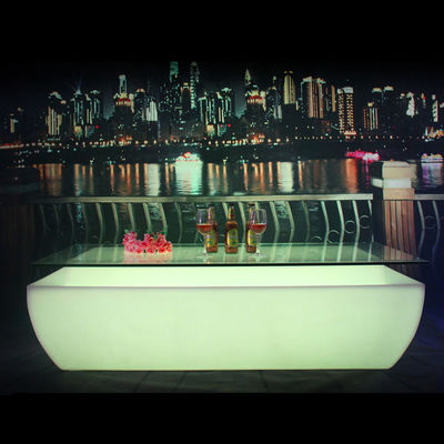 Cambio de color Recargable de plástico LED ilumina la mesa de bar