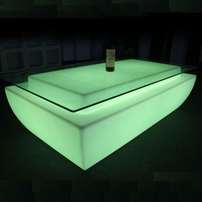 Cambio de color Recargable de plástico LED ilumina la mesa de bar