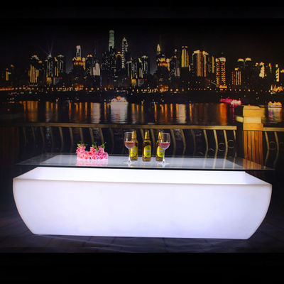 Cambio de color Recargable de plástico LED ilumina la mesa de bar