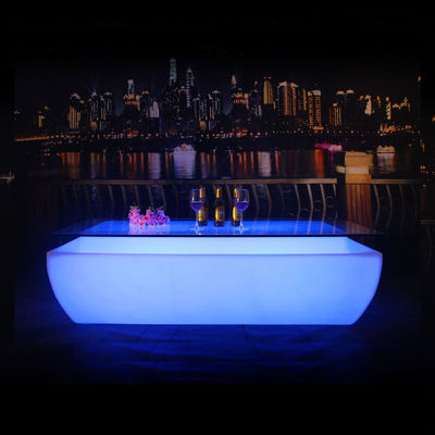 Cambio de color Recargable de plástico LED ilumina la mesa de bar