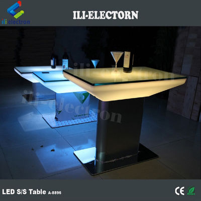 Muebles de bar coloridos de led mesa luminosa iluminación mesa de café