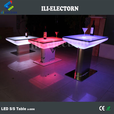 Muebles de bar coloridos de led mesa luminosa iluminación mesa de café