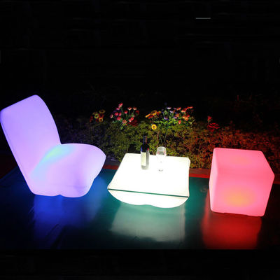portable de patio exterior mini mesa de iluminación cuadrada