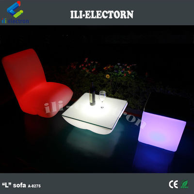 portable de patio exterior mini mesa de iluminación cuadrada