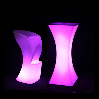 Cuadrado de luz LED de la mesa de cóctel iluminado a prueba de agua para la boda