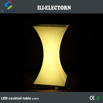 Cuadrado de luz LED de la mesa de cóctel iluminado a prueba de agua para la boda