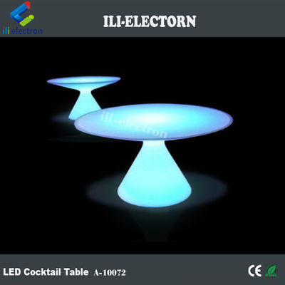 Luminosa mesa de comedor de plástico recargable LED