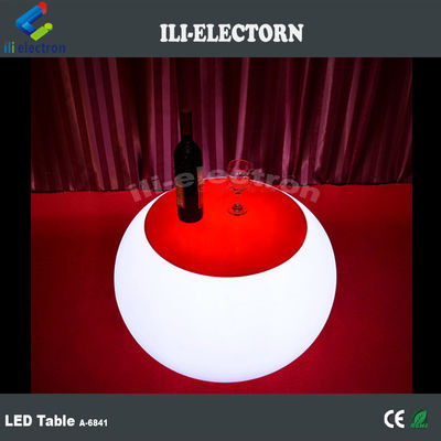 Recargable LED Muebles redondos Mesa de café para jardín