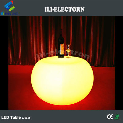Recargable LED Muebles redondos Mesa de café para jardín