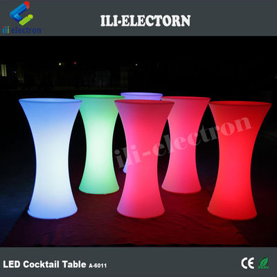IP 65 PE de plástico jardín RGB led iluminado mesa de cóctel para fiesta y evento