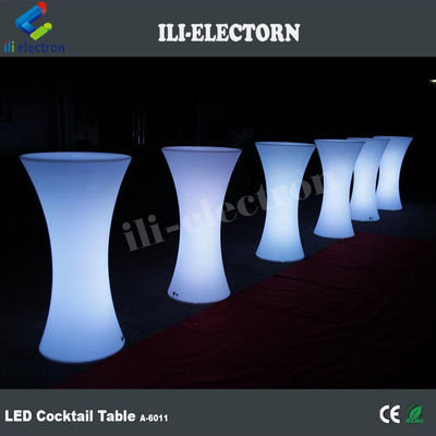 IP 65 PE de plástico jardín RGB led iluminado mesa de cóctel para fiesta y evento