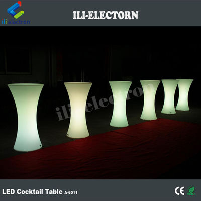 IP 65 PE de plástico jardín RGB led iluminado mesa de cóctel para fiesta y evento