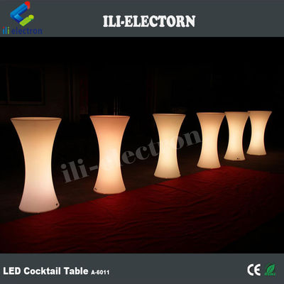 IP 65 PE de plástico jardín RGB led iluminado mesa de cóctel para fiesta y evento