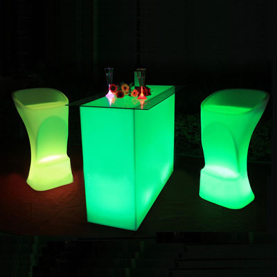 Mesas de cóctel iluminadas, mesas de luz LED para el salón del club nocturno
