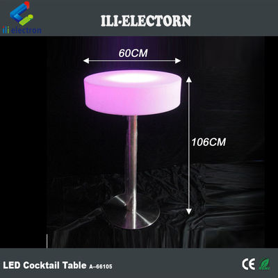 Mesa de cóctel de plástico con luz LED, mesa de barra de luz 16 colores cambiantes OEM