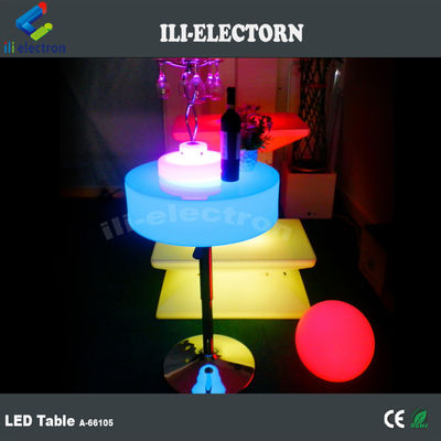 Mesa de cóctel de plástico con luz LED, mesa de barra de luz 16 colores cambiantes OEM