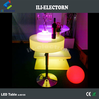 Mesa de cóctel de plástico con luz LED, mesa de barra de luz 16 colores cambiantes OEM