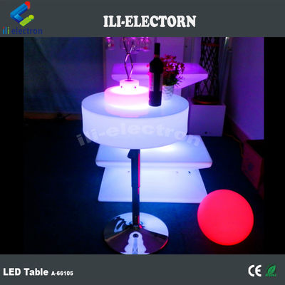 Mesa de cóctel de plástico con luz LED, mesa de barra de luz 16 colores cambiantes OEM