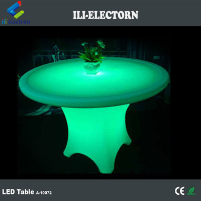 Restaurante redondo moderno iluminado con LED Mesa de cena