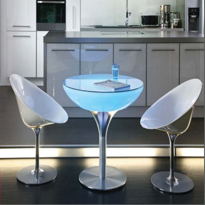 Muebles de bar de fábrica de precio barato LED iluminado mesa de bar