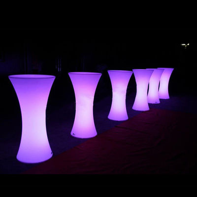 la parte superior alta de las luces LED Bar mesa redonda de cócteles