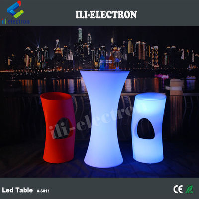 la parte superior alta de las luces LED Bar mesa redonda de cócteles