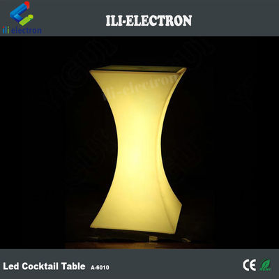 Muebles LED recargables para exteriores Mesa de café de vidrio