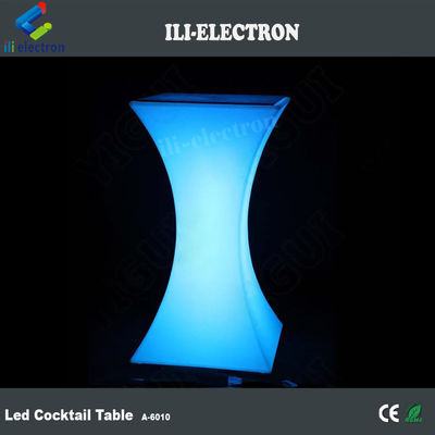Muebles LED recargables para exteriores Mesa de café de vidrio