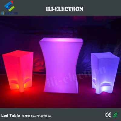 Muebles de mesa de bar con luz LED a prueba de agua