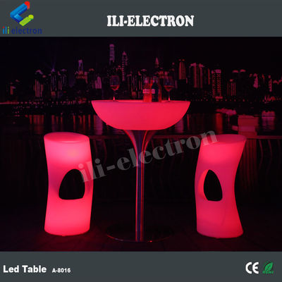 Lámina de bar con LED de plástico PE redondo con estilo recargable/ Lámina de café con LED/ Lámina de noche