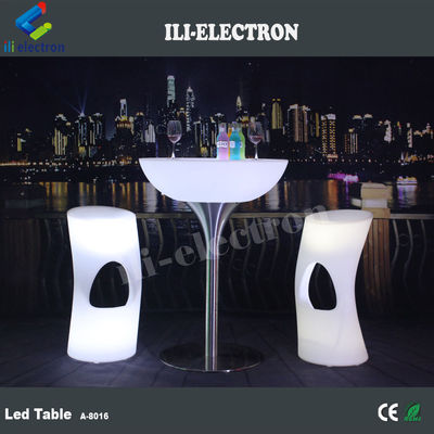 Lámina de bar con LED de plástico PE redondo con estilo recargable/ Lámina de café con LED/ Lámina de noche