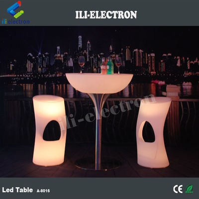 Lámina de bar con LED de plástico PE redondo con estilo recargable/ Lámina de café con LED/ Lámina de noche