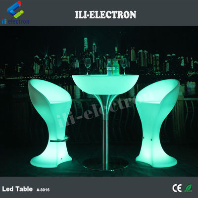 Lámina de bar con LED de plástico PE redondo con estilo recargable/ Lámina de café con LED/ Lámina de noche