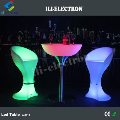 Lámina de bar con LED de plástico PE redondo con estilo recargable/ Lámina de café con LED/ Lámina de noche