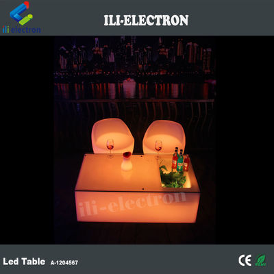 Batería KTV Club nocturno Muebles de bar Iluminado de plástico LED Tabla de pub