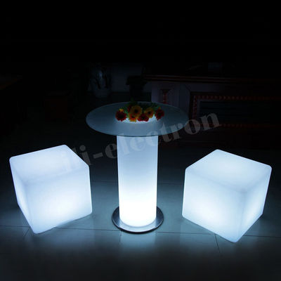 mesa de bar de vidrio led mesa de cóctel de fiesta
