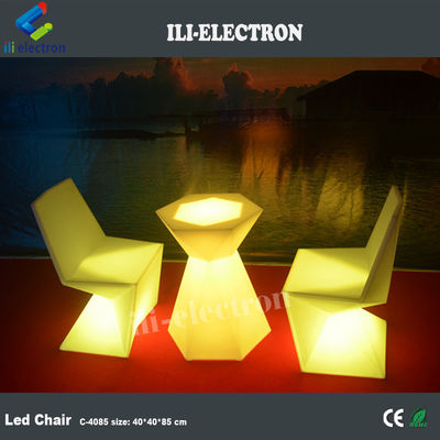 Muebles de plástico con luz LED Control remoto infrarrojo para eventos al aire libre