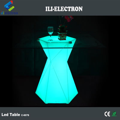 Muebles de plástico con luz LED Control remoto infrarrojo para eventos al aire libre