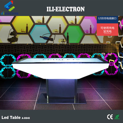 Comerciante cuadrado de mesa de barra brillante RGB control remoto con certificación CE