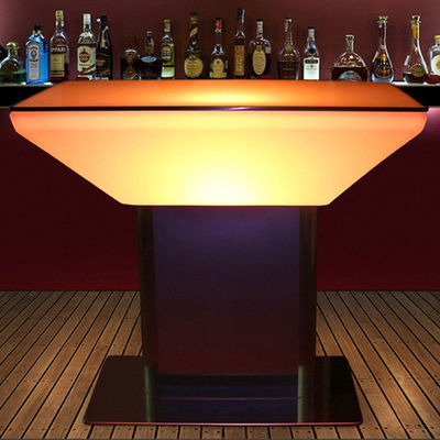 Tabla de bar con luz de plástico recargable