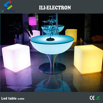Mesa de bar de lujo iluminada con led para alquiler 1 año de garantía