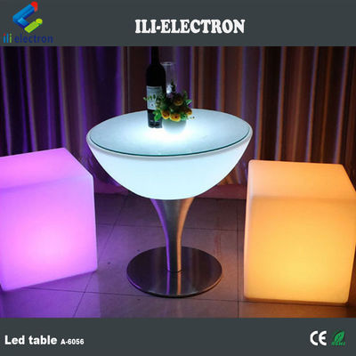 Mesa de bar de lujo iluminada con led para alquiler 1 año de garantía